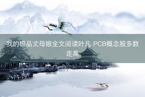我的极品丈母娘全文阅读叶凡 PCB概念股多数走高
