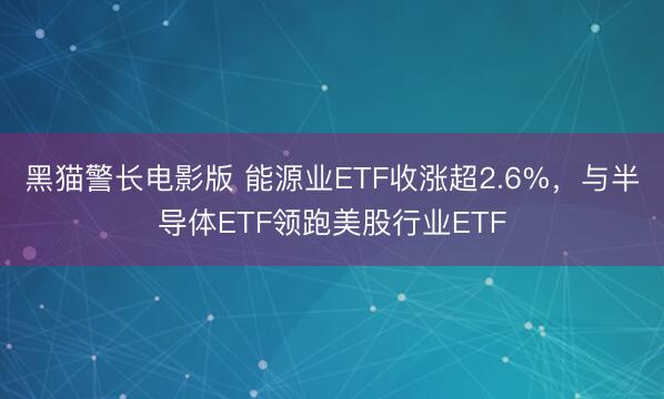 黑猫警长电影版 能源业ETF收涨超2.6%，与半导体ETF领跑美股行业ETF
