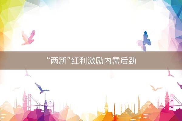 “两新”红利激励内需后劲